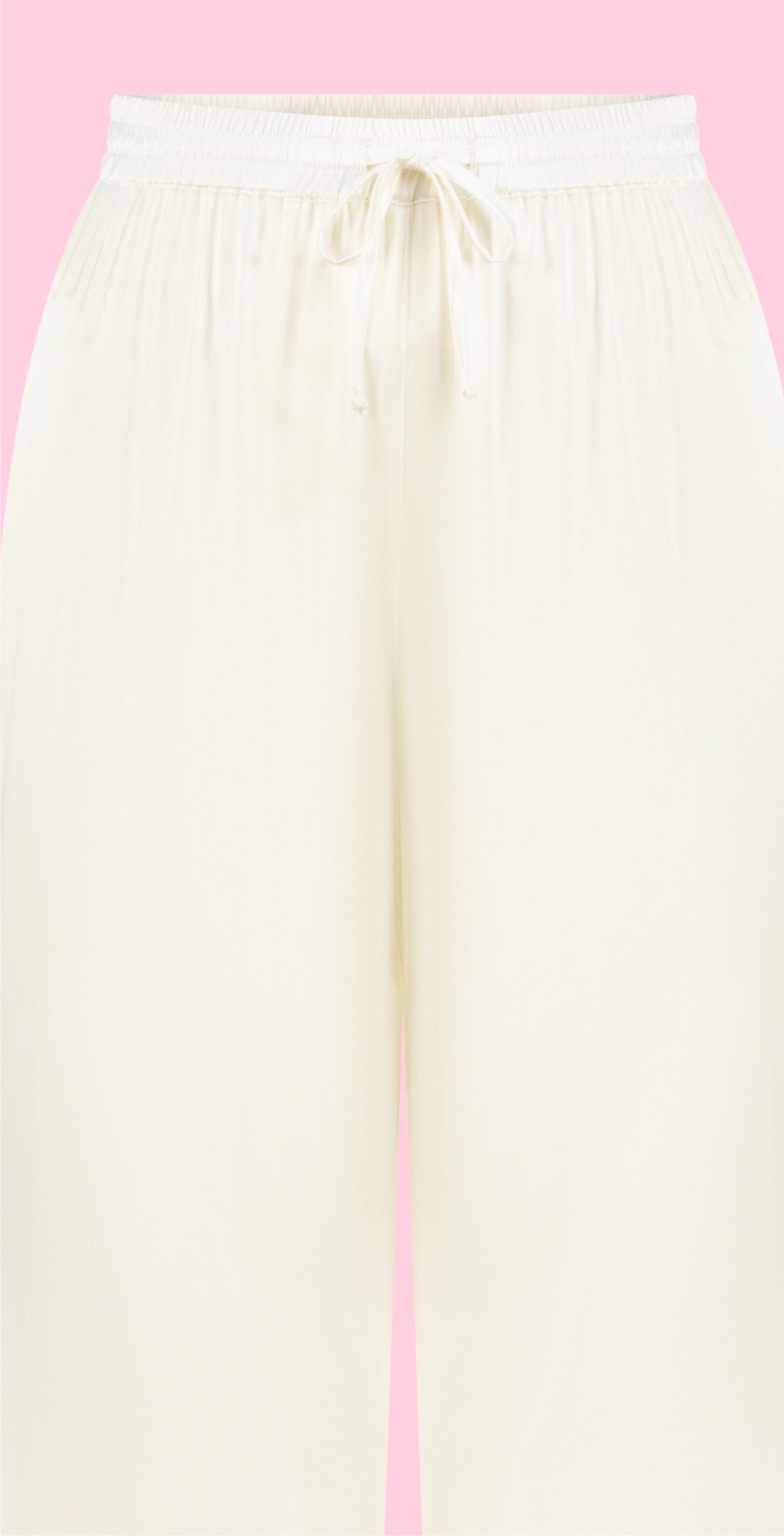 White Silk Trousers