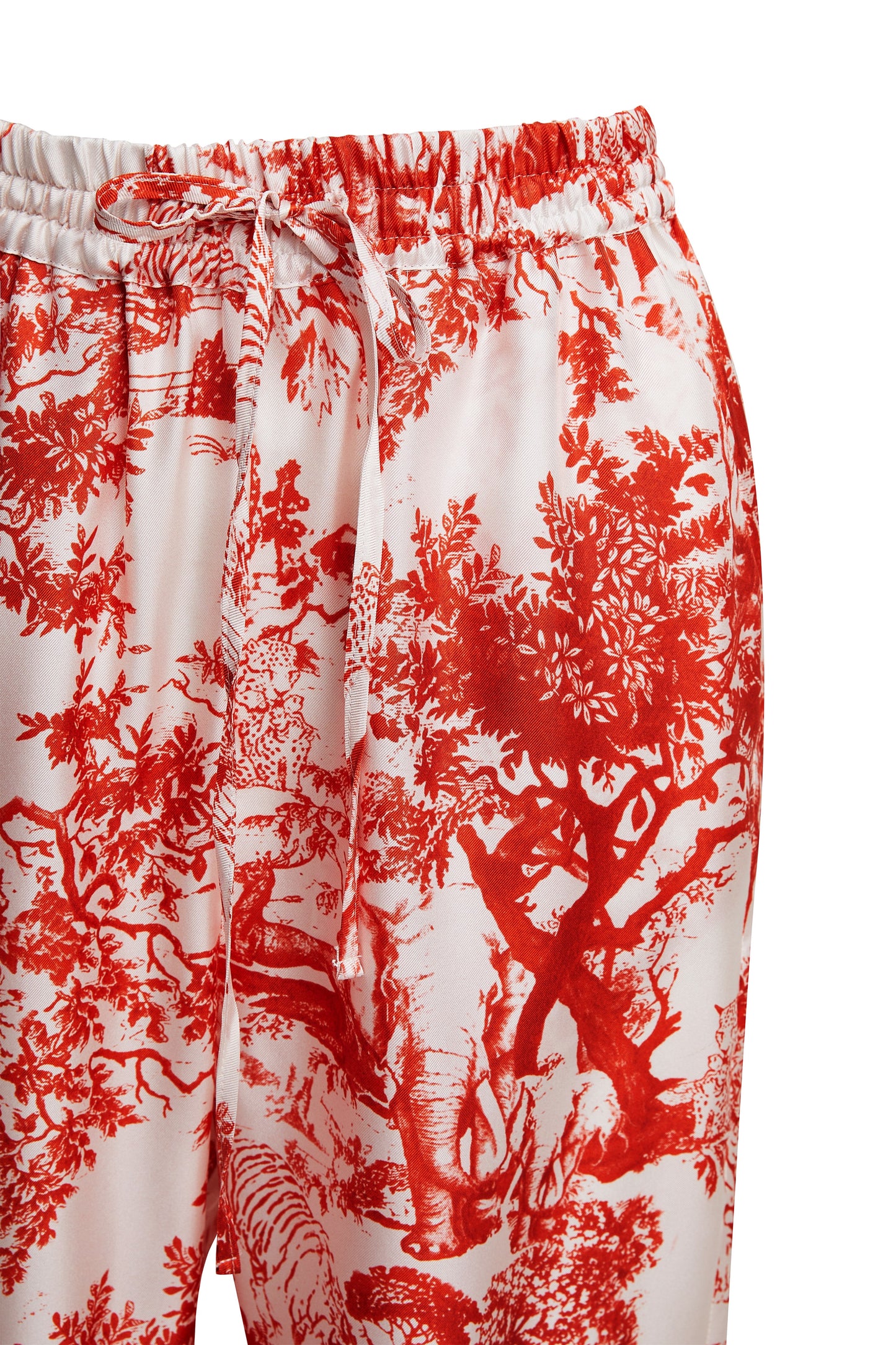 Silk Pajama Suit Red Breeze of Safari