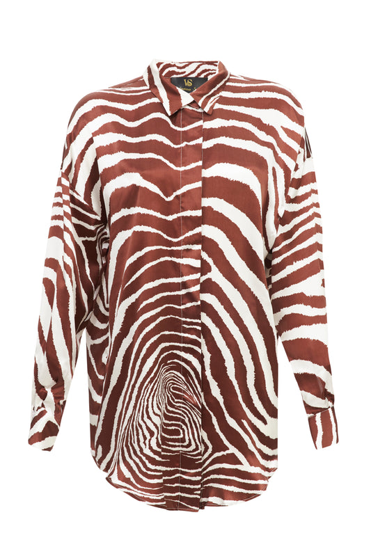Silk Zebra Shirt