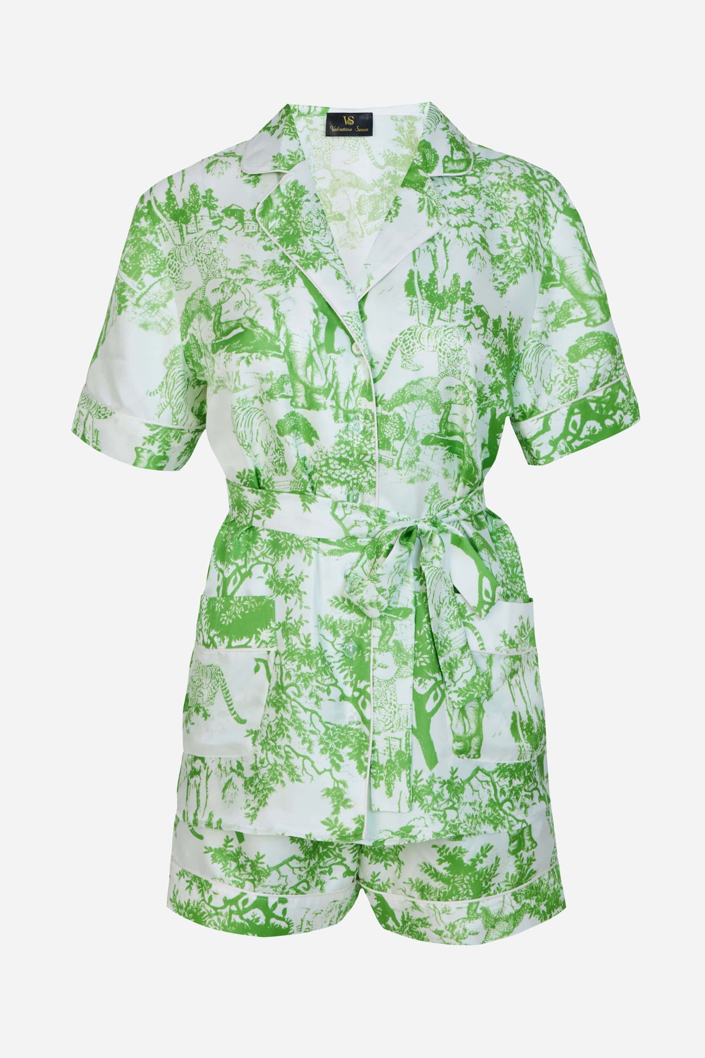 Breeze of Safari Green short Pajama Set