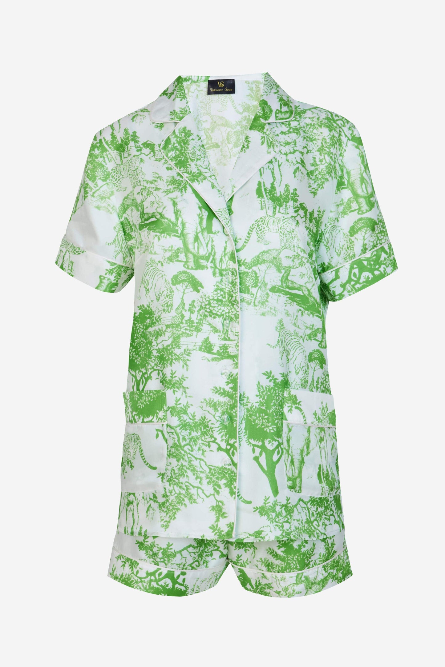 Breeze of Safari Green short Pajama Set