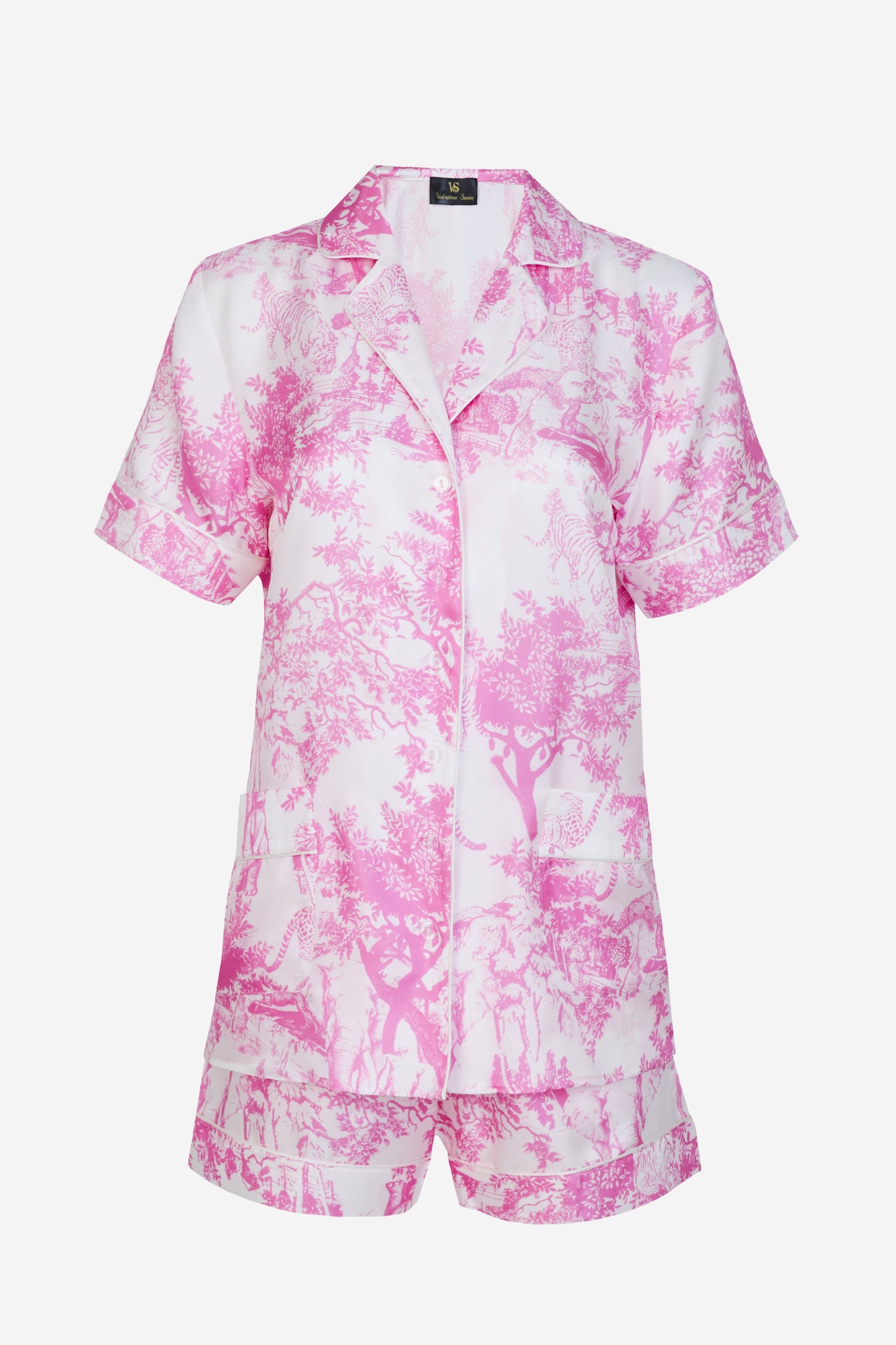 Breeze of Safari Pink short Pajama Set