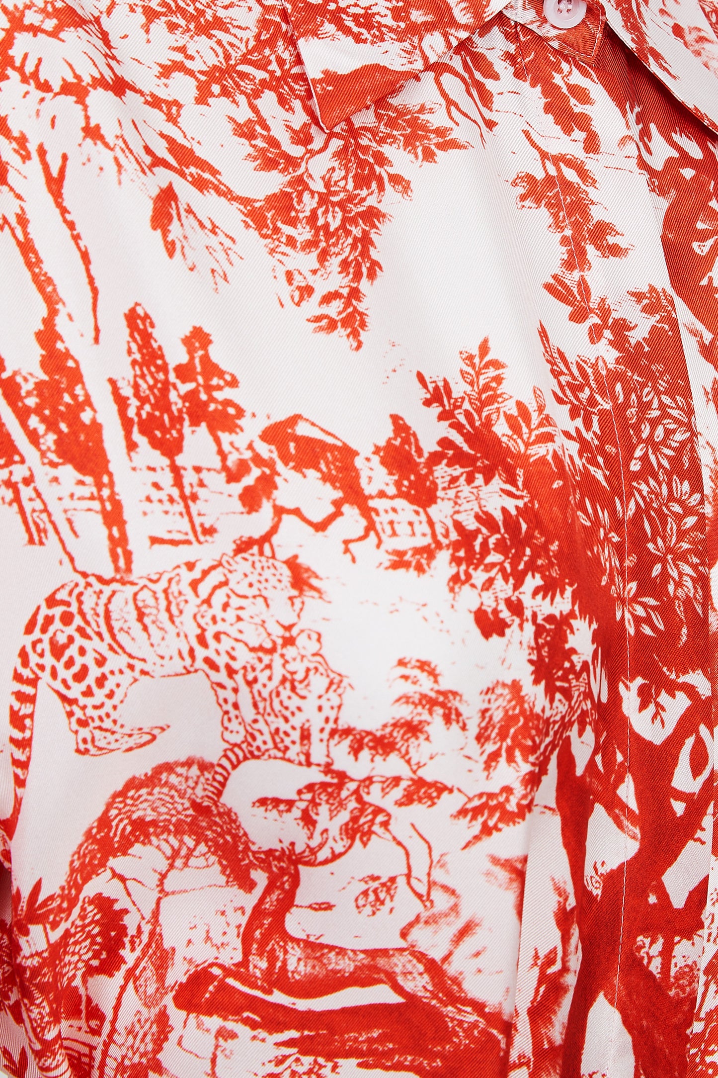 Silk Dress Shirt Red Breeze of Safari