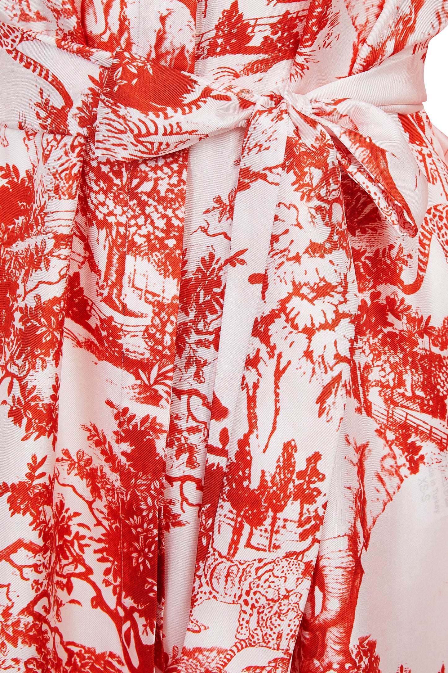 Silk Dress Shirt Red Breeze of Safari